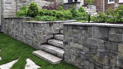 Block Retaining Wall Installation detail
